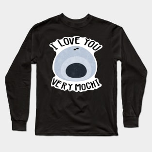 I love you very mochi (Blue) Long Sleeve T-Shirt